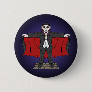 Cute Vampire 6 Cm Round Badge