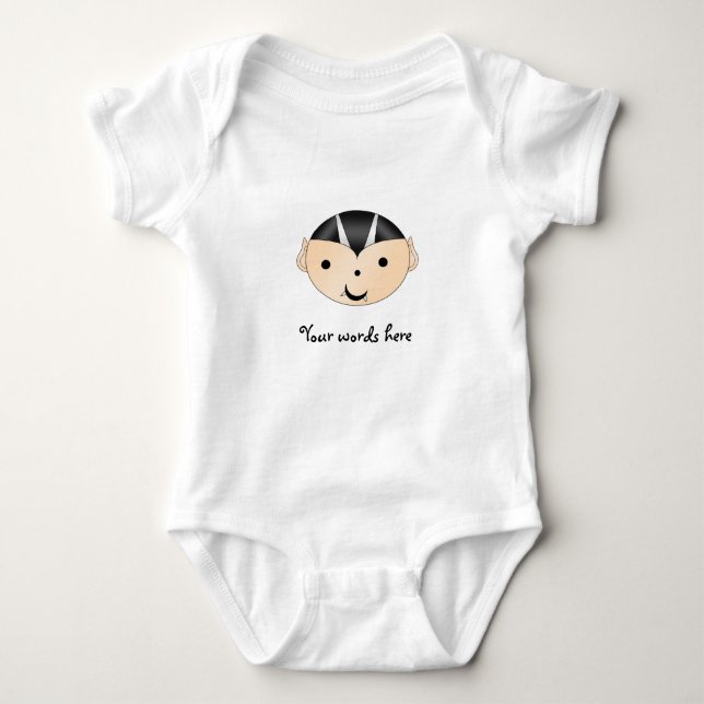 Cute vampire baby bodysuit (Front)