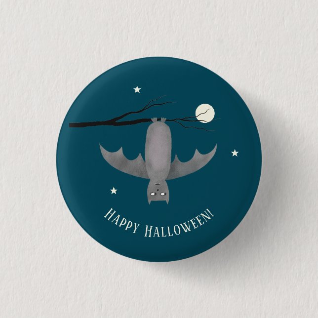 Cute Vampire Bat Halloween 3 Cm Round Badge (Front)