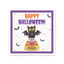 Cute Vampire Bat Halloween Candy Corn