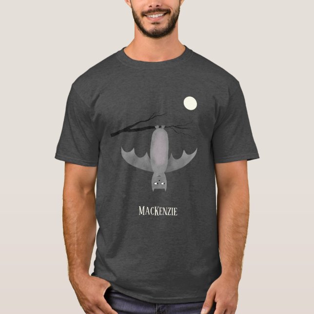 Cute Vampire Bat Personalised T-Shirt (Front)