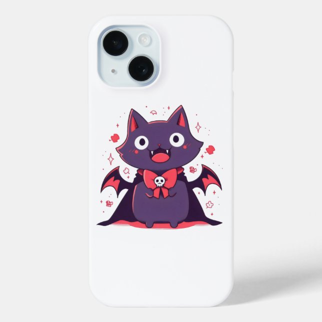 Cute Vampire Cat Case-Mate iPhone Case (Back)
