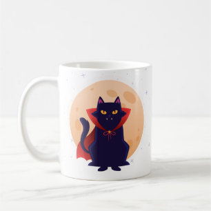 Cute Vampire Cat Coffee Mug
