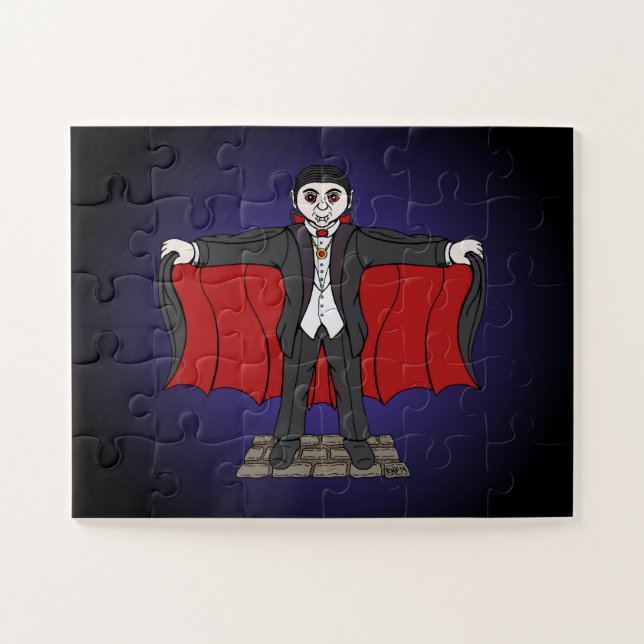Cute Vampire/Dracula Jigsaw Puzzle (Horizontal)