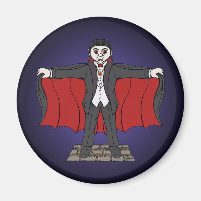 Cute Vampire/Dracula Magnet (Front)
