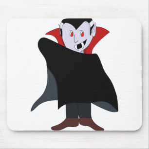 Cute Vampire Halloween Costume Mouse Mat