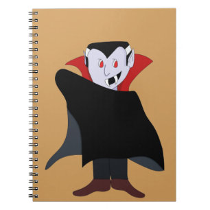 Cute Vampire Halloween Costume Notebook