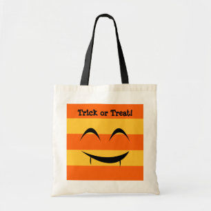 Cute vampire Jack o lantern orange trick or treat Tote Bag