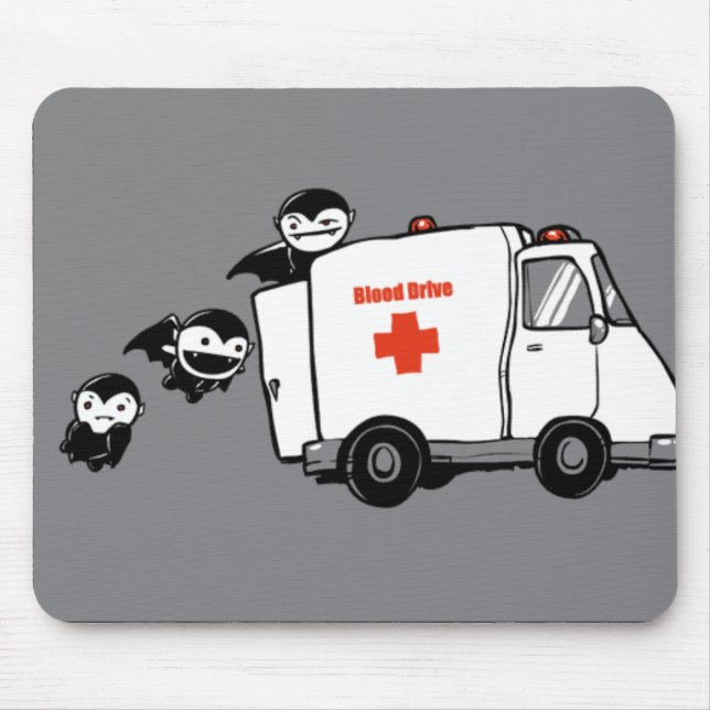 Cute Vampire Mousepad (Front)