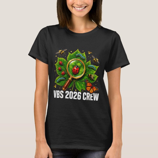 Cute vbs 2026 backyard bugs matching vacation T-Shirt (Front)