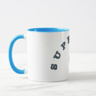 Cute Vector Cartoon Super Dad Mug