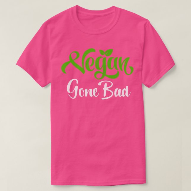 Cute Vegan Gone Bad  T-Shirt (Design Front)