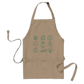 Cute Vegan Life Doodle Art Apron