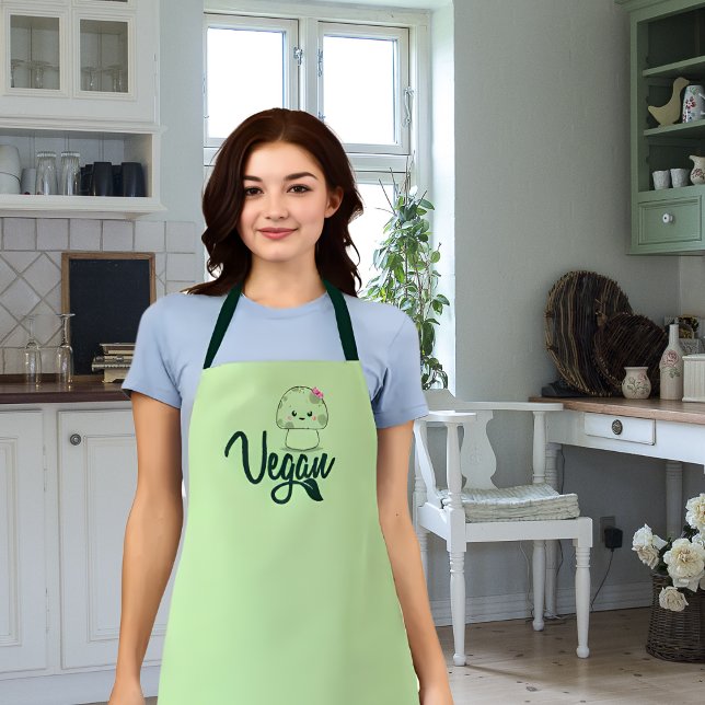 Cute Vegan Mushroom Apron (Creator Uploaded)