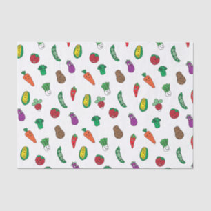 Cute Vegetable Food Pattern Tissue Paper