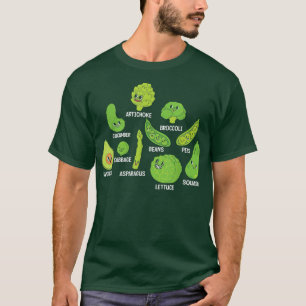 Cute Vegetable Graphic Vegan Food Veggie Diet T-Shirt
