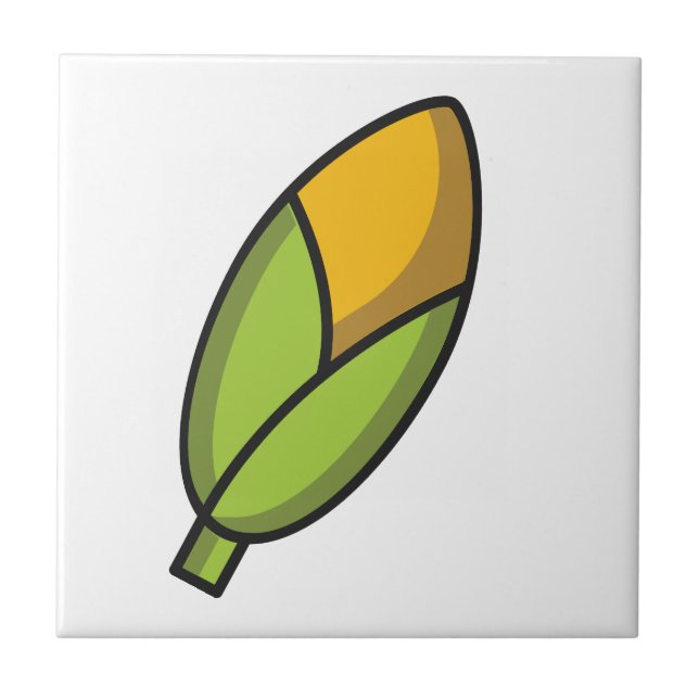 Cute vegetables corn pattern  tile (Front)
