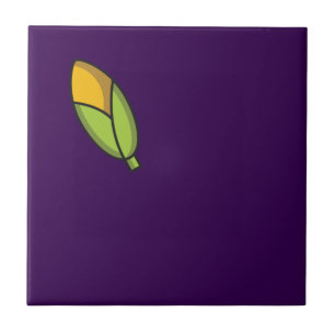 Cute vegetables corn purple pattern  tile