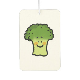 cute veggie broccoli cartoon car air freshener
