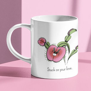 Cute Venus Flytrap Plant Heart Coffee Mug