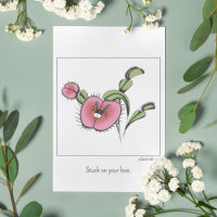 Cute Venus Flytrap Plant Valentine's Day Romance