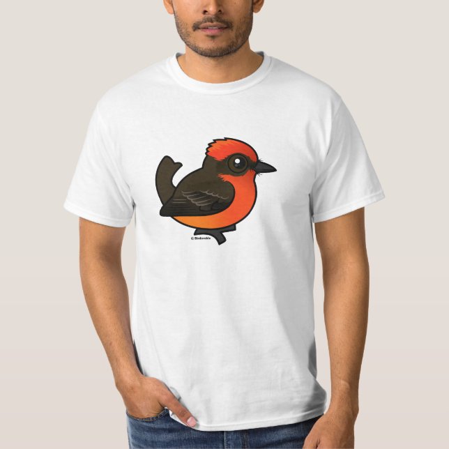 Cute Vermilion Flycatcher T-Shirt (Front)