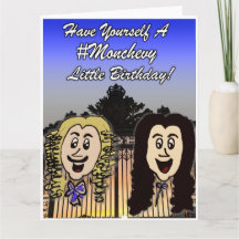 Cute Versailles Cartoon Happy Birthday Card