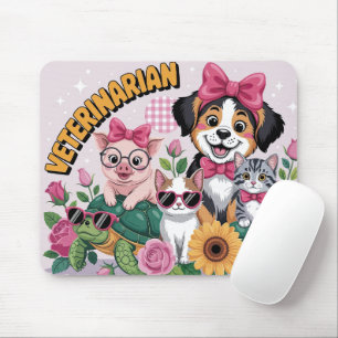 Cute Veterinarian Mouse Mat