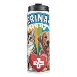 Cute Veterinarian Thermal Tumbler