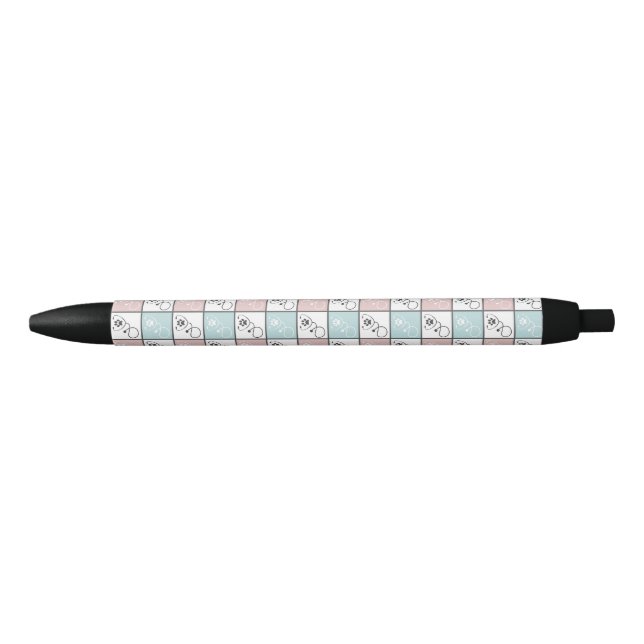 Cute Veterinarian Veterinary Tech Vet Assistant Black Ink Pen (Front)