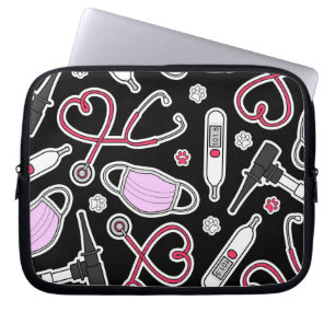 Cute Veterinarian / Veterinary Technician Love Laptop Sleeve