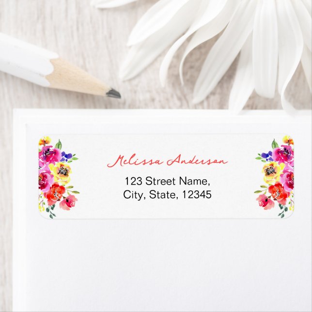 Cute Vibrant Floral Bridal Shower Return (Insitu)