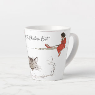 Cute Vintage Alice & the Cheshire Cat Latte Mug