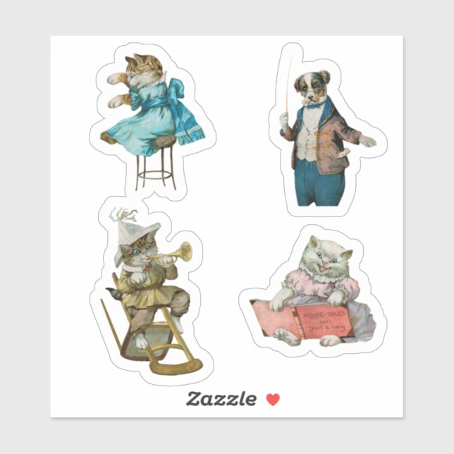 Cute Vintage Animals (Sheet)