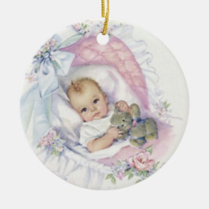 Cute Vintage Baby Ornament