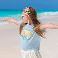 Cute Vintage Beach Waves Sunshine Vacation Kids