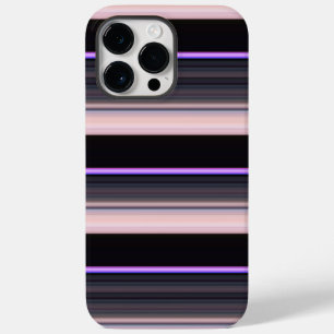 Cute vintage black grey stripes Case-Mate iPhone 14 pro max case