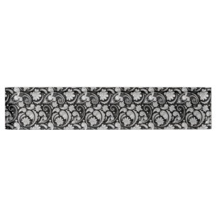 Cute vintage black white paisley patterns nameplate