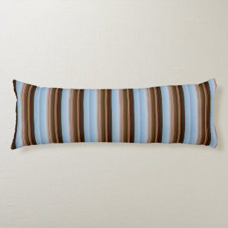 Cute vintage blue brown stripes body cushion