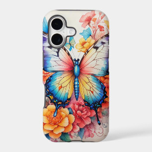 Cute Vintage Butterfly & Flower Art
