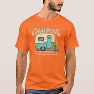 Cute Vintage Camper and Camping Quote T-Shirt