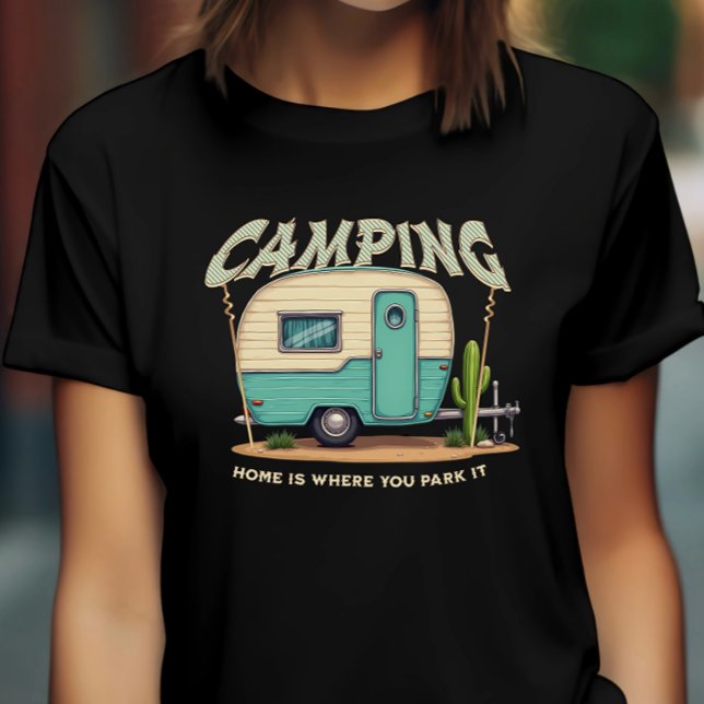 Cute Vintage Camper and Camping Quote T-Shirt (Creator Uploaded)