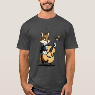 Cute vintage cartoon coyote shirt piccolo music