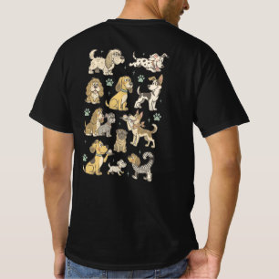 Cute Vintage Cartoon Dogs Clipart Collection T-Shirt