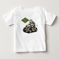 Cute vintage cartoon turtle racer Tri-Blend shirts