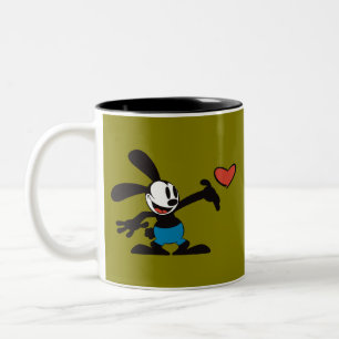 Cute Vintage Cartoon Two-Tone Coffee Mug