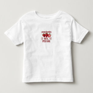 Cute Vintage Cherry Toddler White T-Shirt