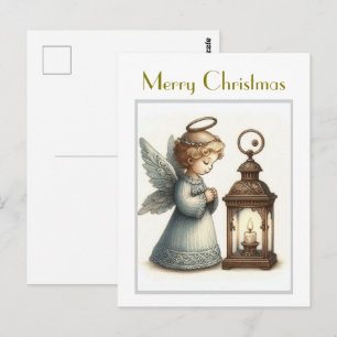 Cute Vintage Christmas Angel Postcard