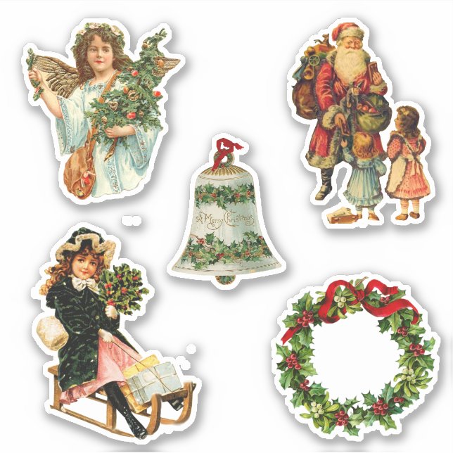 Cute Vintage Christmas Holiday  (Front)