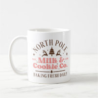 Cute Vintage Christmas Milk Cookie Quote Sign